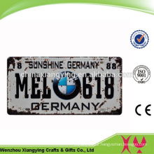 Custom High Quality OEM Acceptable Car Plate Souvenir